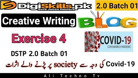 Digiskills 2.0 Creative Writing Exercise 4 Batch 1 Solution | creative writing exercise 4 batch 1