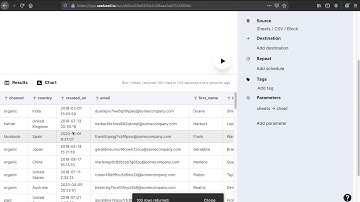 Create or replace a table in your database with SeekWell