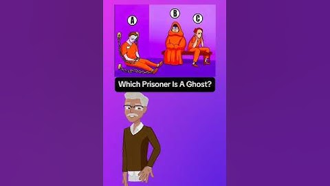 Which Prisoner is a ghost? #quiz #riddle #riddleoftheday #viral #shorts