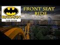 Batman The Ride POV HD Front Seat Ride! Six Flags Fiesta Texas Roller Coaster 4D Free-Fly