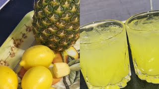 عصير أناناس ليمون زنجبيل المنعش/pineapple lime ginger refreshing juice