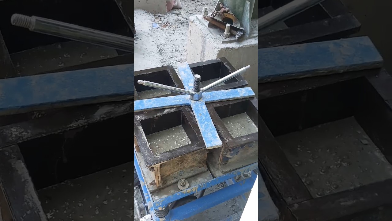 Cube Casting Through Vibrating Table 