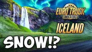 SNOW IN ETS2 ICELAND DLC!? screenshot 5