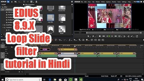 How to use Loop Slide filter in edius tutorial