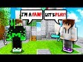 TEAMING WITH A FAN! (Minecraft Skywars)