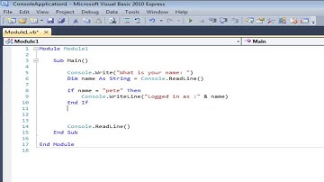 Visual Basic Tutorial #3 - User input & If / Else