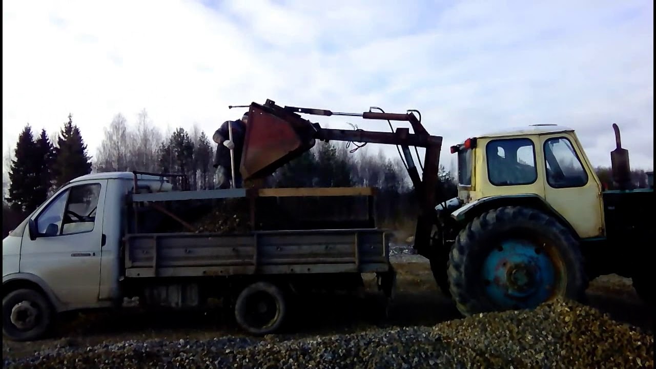 Газель греется на трассе