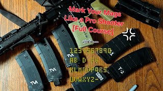 How to Mark your mags like a Pro!!! (Full complete course on marking your gun magazines)