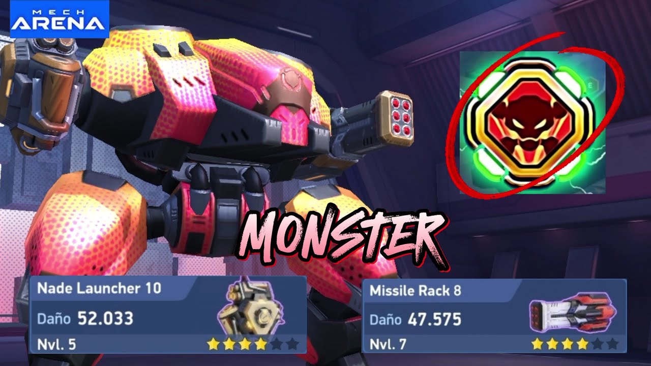 Brickhouse, Nade launcher 10, Missile Rack 8 [EFECTIVA] (Mech arena ...