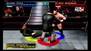 WWF Smackdown Gameplay   Stone Cold vs Vince McMahon & Shane McMahon