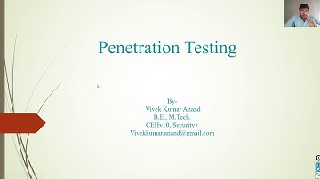 Penetration Testing Categories- Black Box/White Box/ Gray Box
