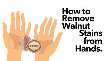 How to remove walnut stain from hands
