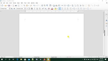 Libre office insert table