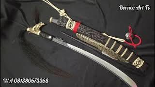 Mandau nyabur dayak iban  kirim ke Banyuasin Sumatra Selatan - Mempesona