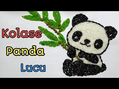 Cara Mudah  Membuat Kolase  Kolase  Hewan  Panda Kolase  