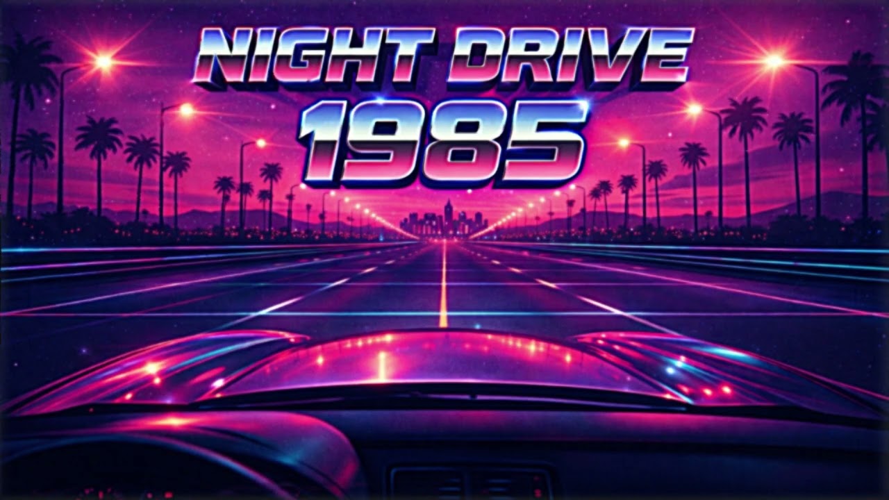 NIGHT DRIVE 1985 Retro Neon Highway Mix