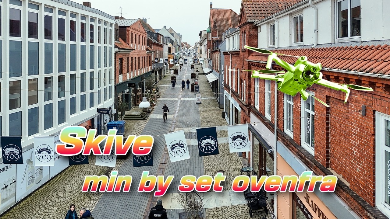UAV / Drone:   Skive - Bibliotek og Rådhuse