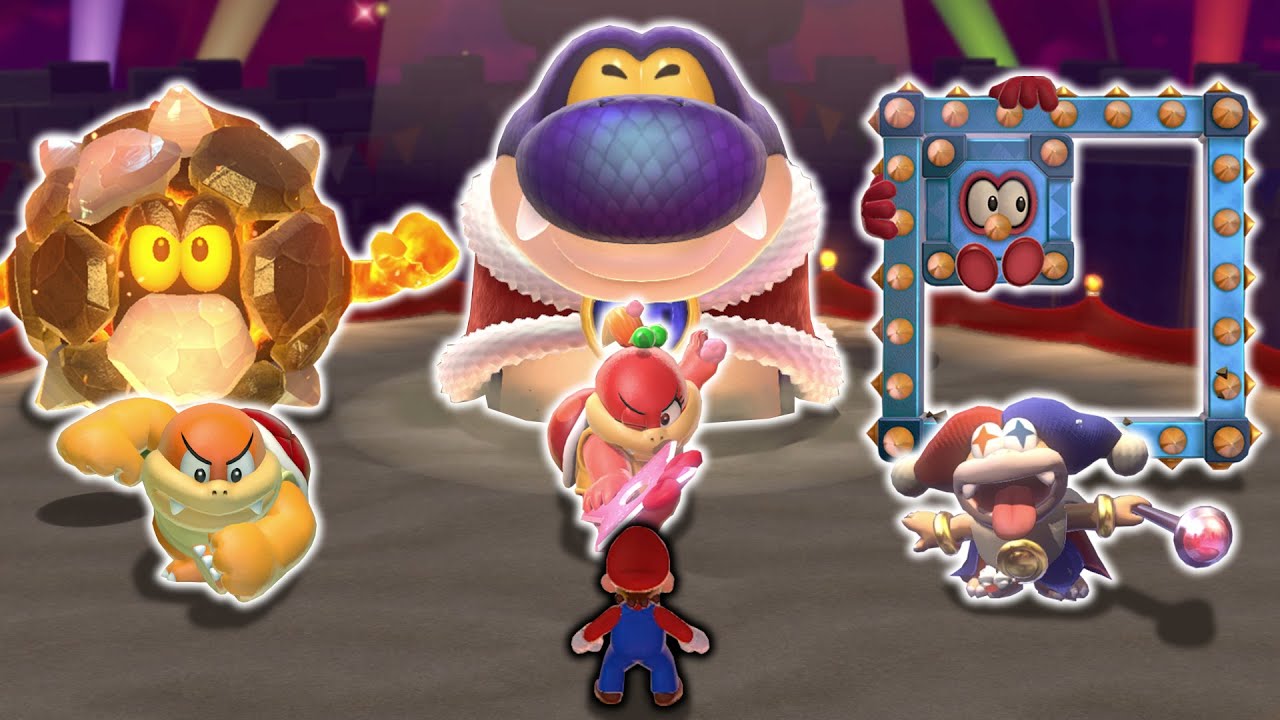 What If Mario Fights All Bosses At Once in Super Mario 3D World? - YouTube