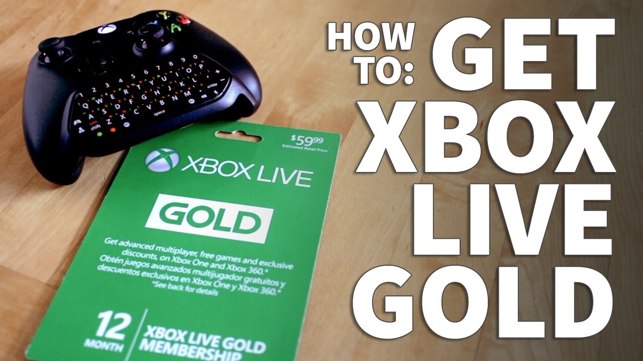 Naar boven volwassen alledaags How to Get Xbox Live - Xbox Live Gold Subscription Redeem Free Trial or  Paid Code and Play Online - YouTube