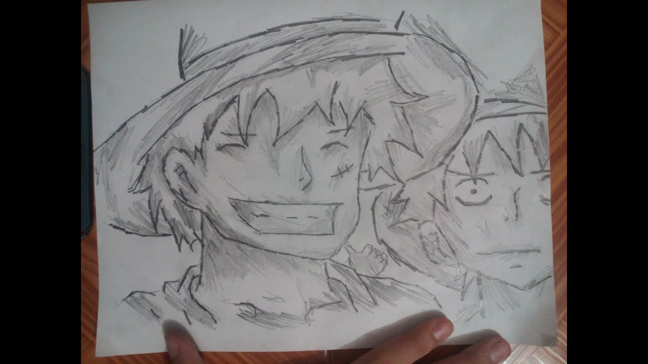 one piece drawing luffy easy