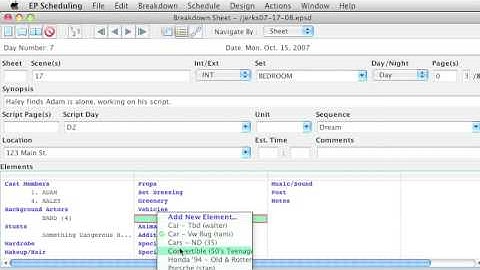 Script breakdown, scheduling and budgeting -- Tutorial 2B of 4