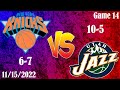 New York Knicks VS Utah Jazz Live Watch-Along