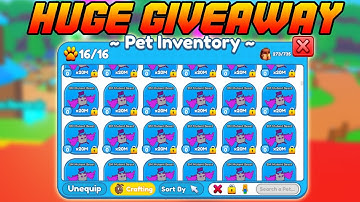 18 Secret pet giveaway (Roblox Tapping Masters)