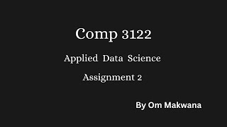 COMP3122 : Assignment02 - Using a decision tree model in SKLearn library