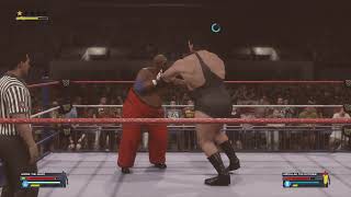 Andre the Giant vs. Abdullah The Butcher on WWE 2K24