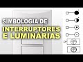 Simbologia para interruptores e luminárias