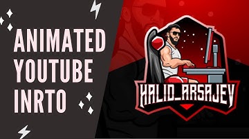 Custom animated youtube intro,twitch,esport,gaming,