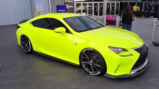 877-544-8473 Vossen VFS-6 Gloss Graphite Rims Lexus RC-F GS350 F Sport Sema Show