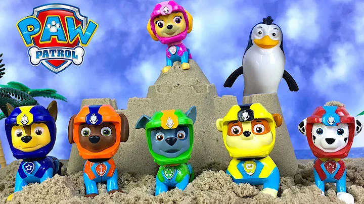 PAW PATROL HAS A SAND CASTLE MAKING CONTEST & CHOCOLATE EGG SURPRISE