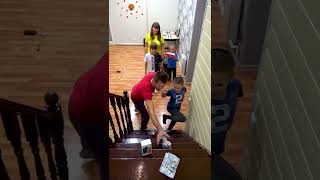 Games on the stairs#shorts Best video by AlbinNik