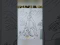 Quick ease &amp;simple drawing of a penguin family 🐧🐧#youtube #drawing #shorts #viral #video