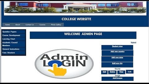 How to Create College Website in ASP.NET Part 4| #coderbaba |