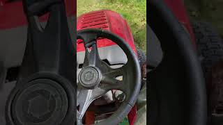 Quick fun driving the lawn tractor
