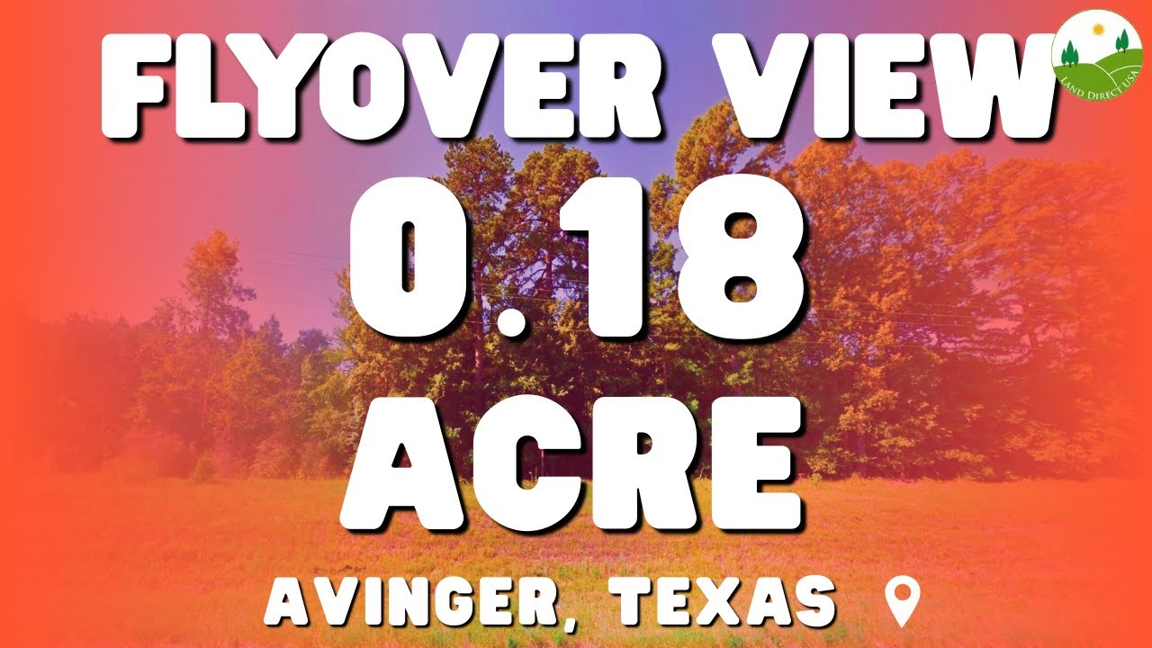 Fly Over - 0.18  acre land for sale in Avinger, Texas [31284]