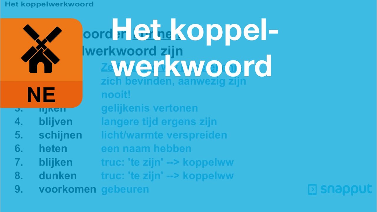 Nederlands - Het koppelwerkwoord
