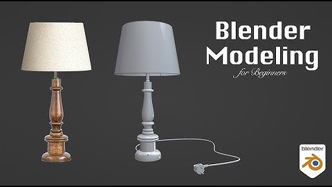 Blender Tutorial | Modeling Table Lamp in Blender 3D