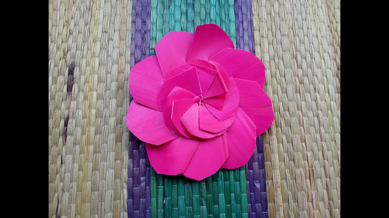 Cara Membuat Bunga Mawar Ental untuk Lamak YouTube