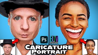Photoshop: Create a Cartoon CARICATURE Portrait!
