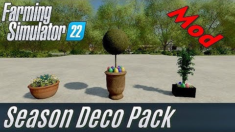 FS22: Seasonal Decoration Mod Presentation - my own Mod