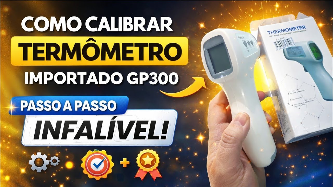 Como Calibrar Termômetro Importado GP300 | Passo a Passo Infalível