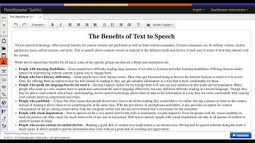 ReadSpeaker TextAid Audio Download UK