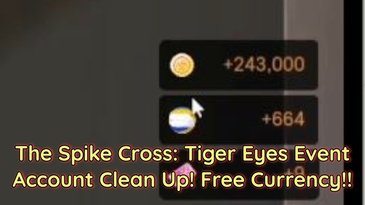 «Шип: Крест - Событие «Тигровые глаза» - Возвращение валюты, полученной за предыдущий набор персо...