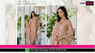 Eba Lifestyle Aanaya Soft Organza Embroidery Work Ethnic Salwar Suits Catalog screenshot 4