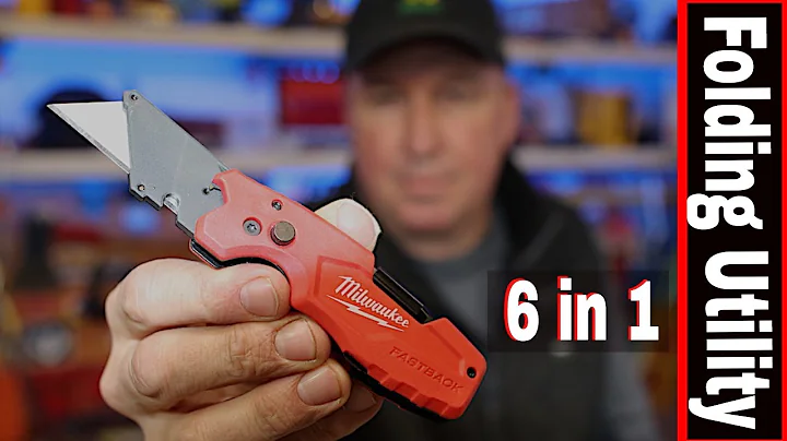 MILWAUKEE 6 in 1 FASTBACK FOLDING UTILITY KNIFE REVIEW // PRESS AND FLIP!