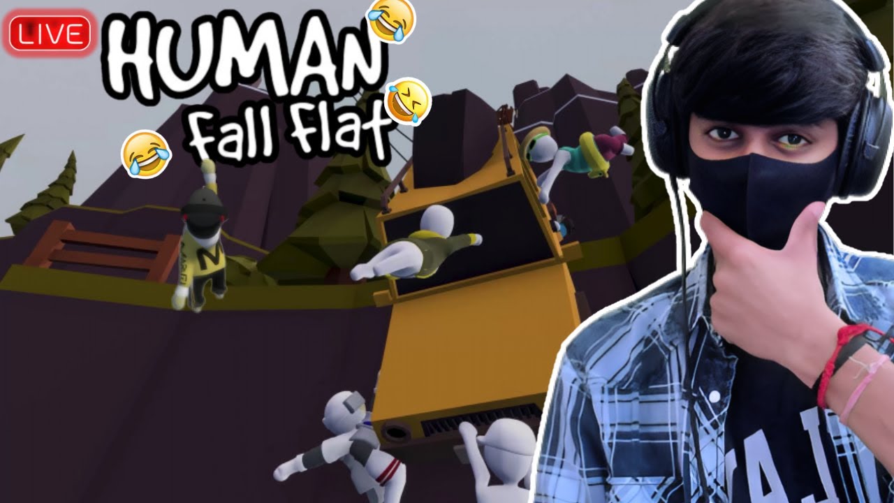 Aatanki friends in Insaan Gira Chapta|| Human Fall Flat|| Mr.maruti ...