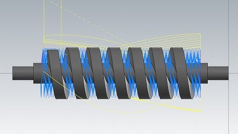 Bài 1.Phay trục vít bằng chức năng  Rotary advance trên máy 4 trục